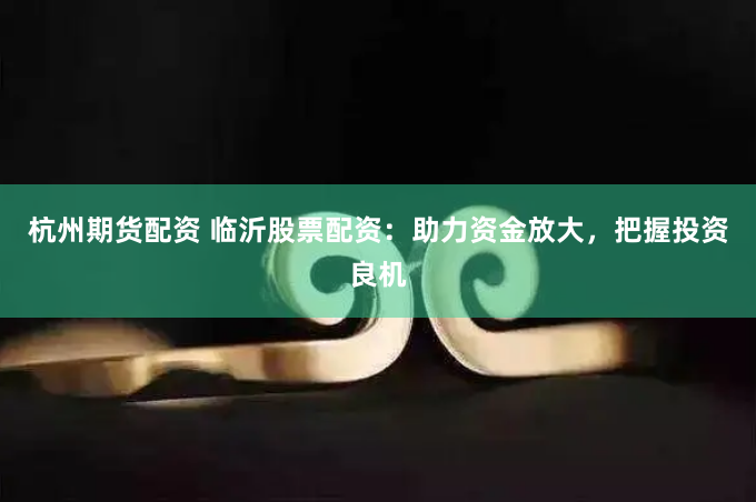杭州期货配资 临沂股票配资：助力资金放大，把握投资良机